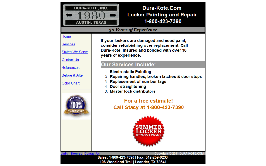 DURA-KOTE.COM – Locker Restoration & Repair