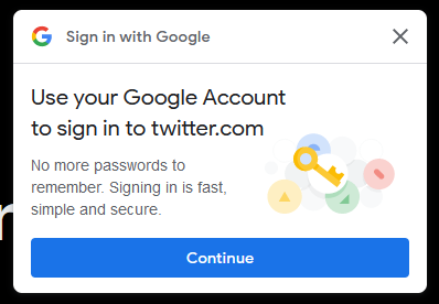 Get rid of “Sign in with Google” popups